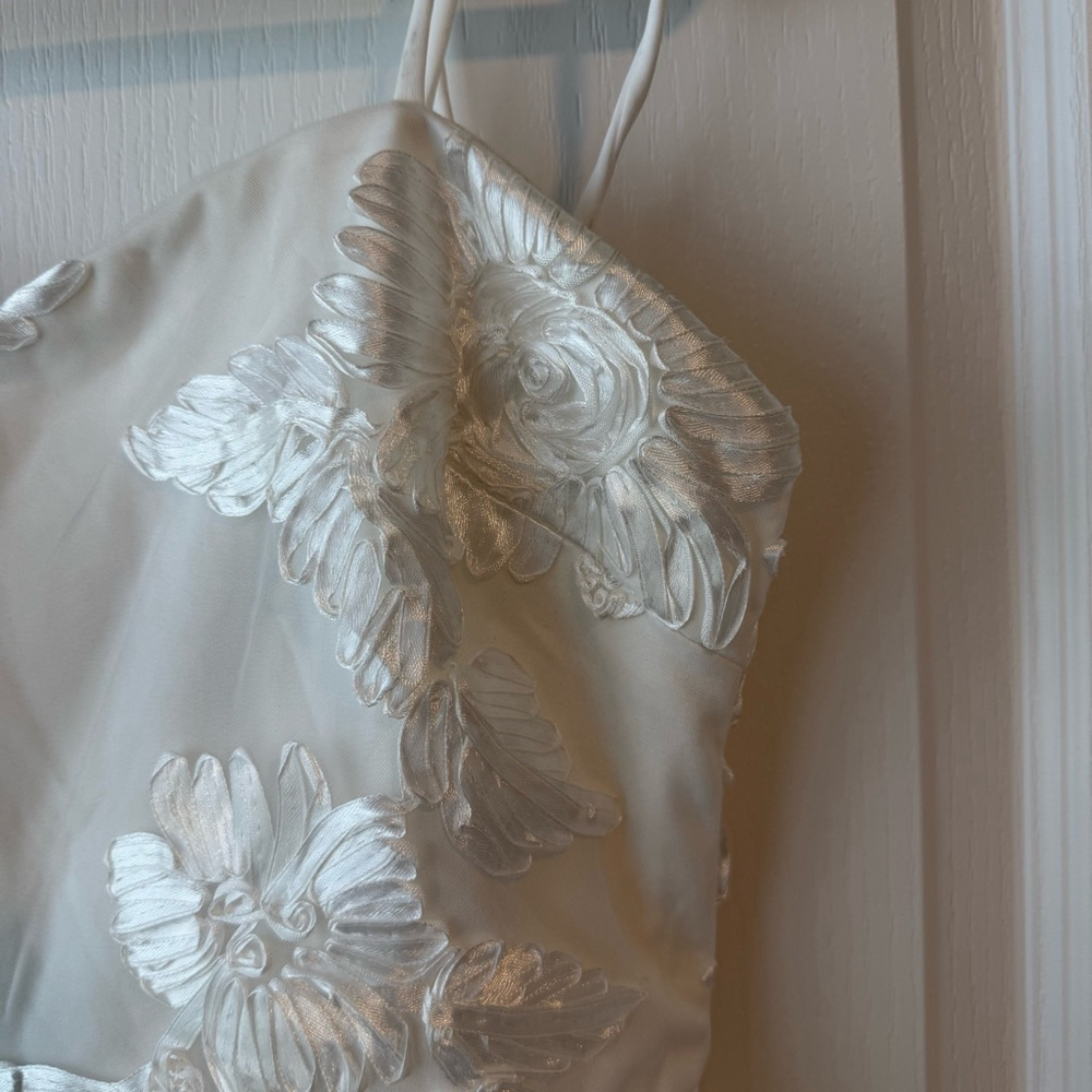 NEW Women's Angel Biba White Floral Mini Dress Size XL - Picture 3 of 7